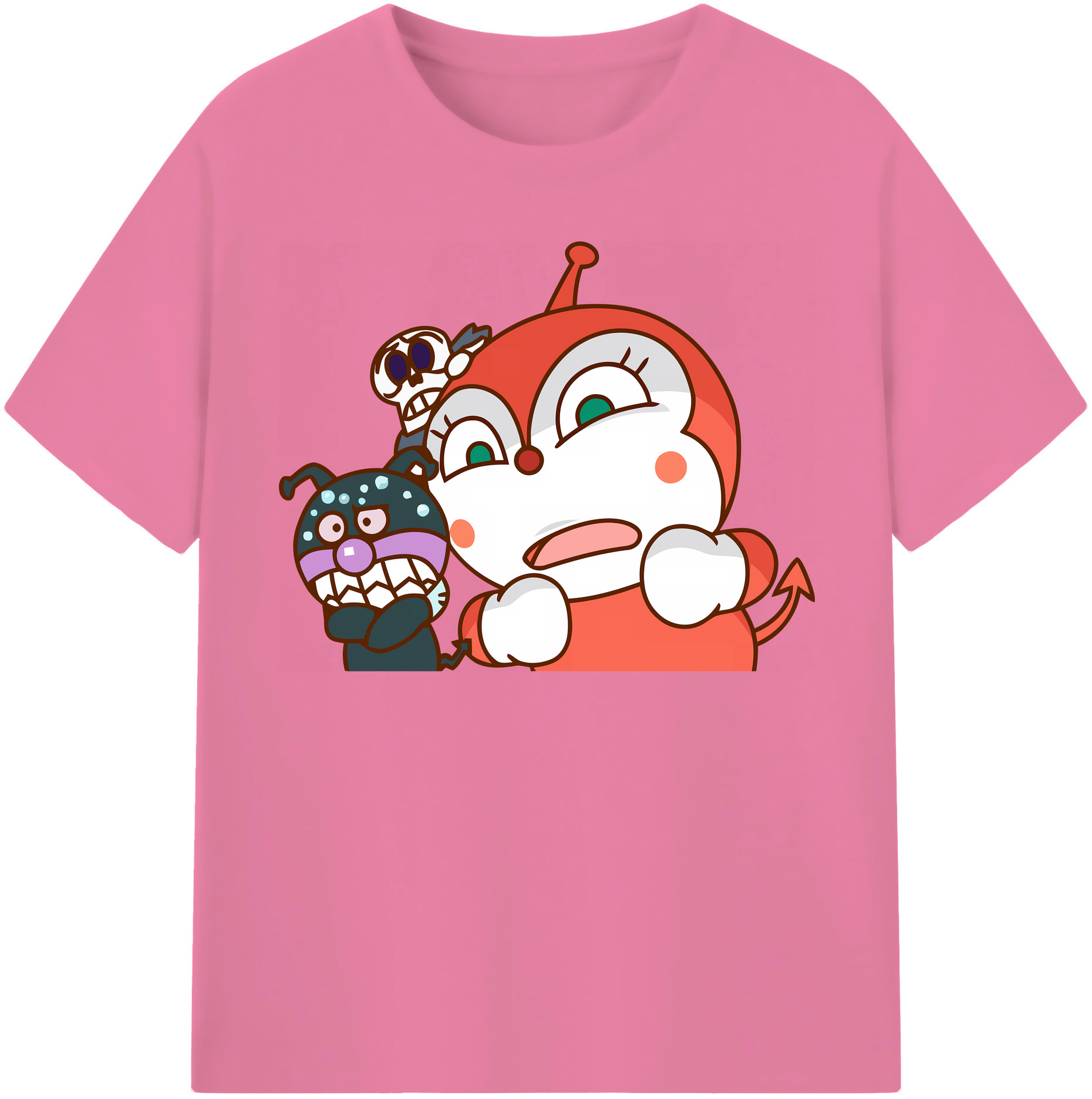 （画像用） アンパンマン Anpanman 綿100％半袖Tシャツ（フロントプリント）
